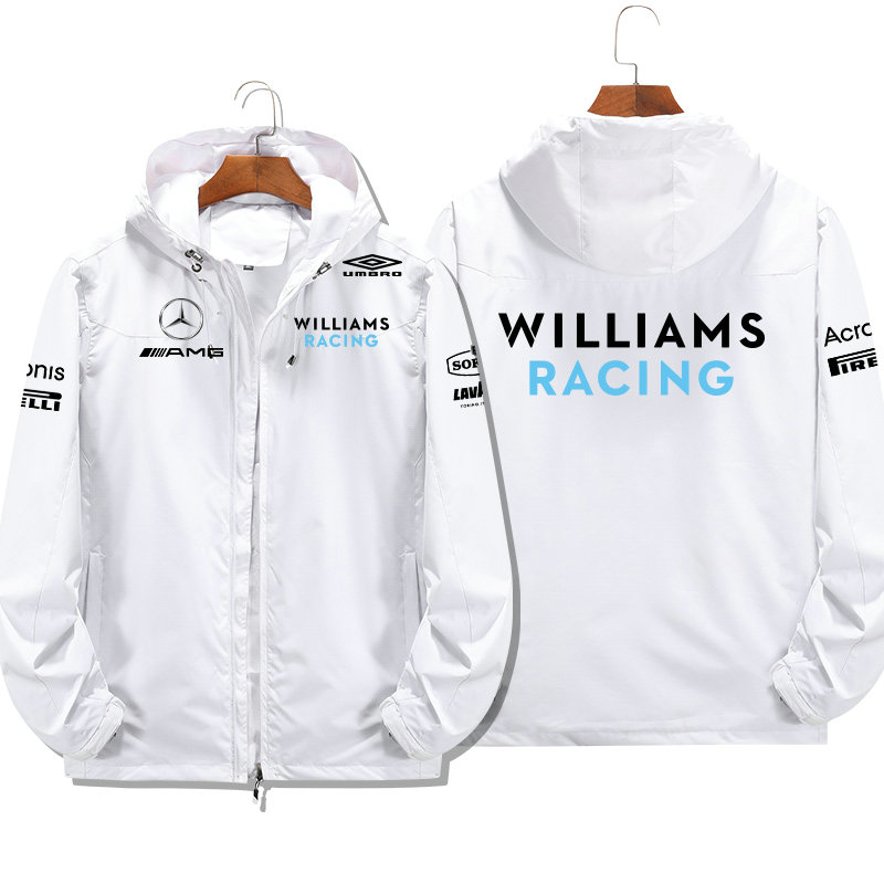 Veste Mercedes AMG Williams Racing Capuche Homme Coupe-vent Imperméable